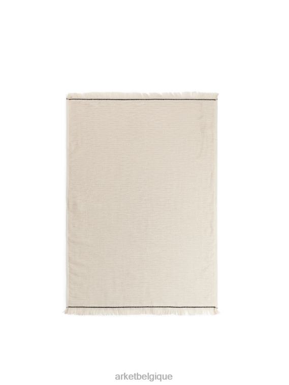 ARKET serviette en coton 50 x 70 cm unisexe beige T46DR1354 articles ménagers