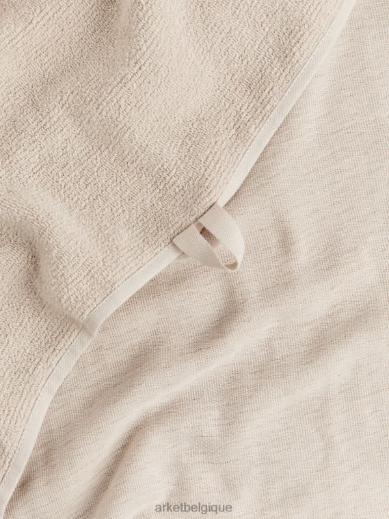 ARKET serviette en coton 70 x 140 cm unisexe beige T46DR1352 articles ménagers