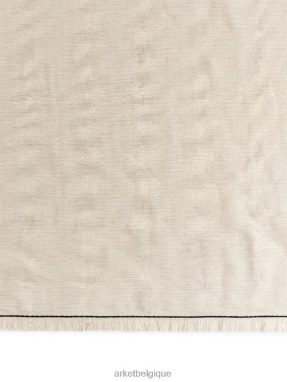 ARKET serviette en coton 70 x 140 cm unisexe beige T46DR1352 articles ménagers