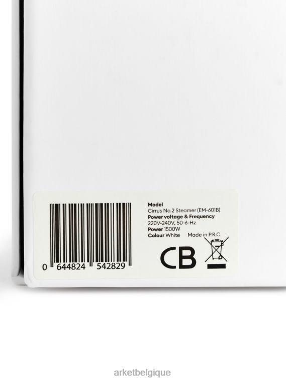 ARKET steamery cirrus no.2 cuiseur vapeur à main prise ue unisexe blanc T46DR1366 articles ménagers