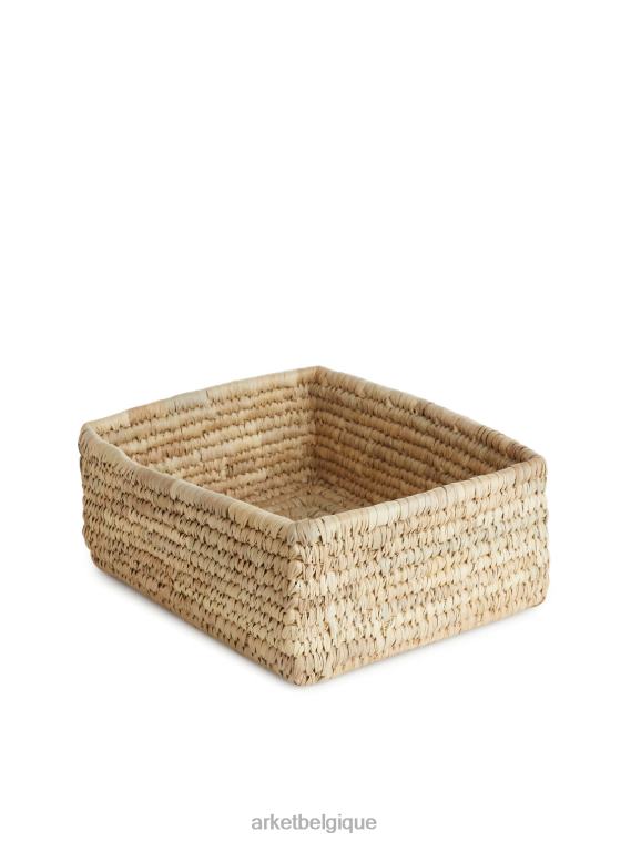 ARKET un monde de panier de rangement en palmier artisanal unisexe beige T46DR1347 articles ménagers
