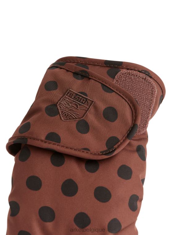 ARKET mitaines hygge enfant hestra enfants marron noir T46DR1644 accessoires