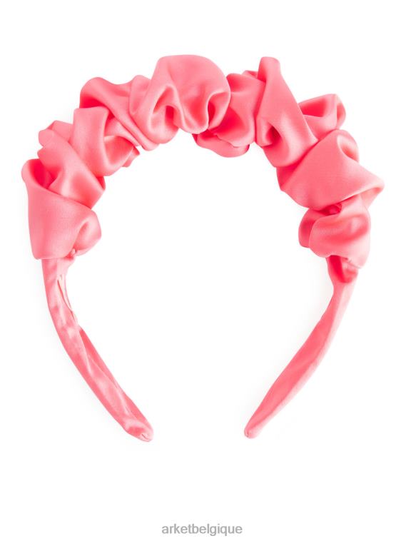 ARKET bande alice en satin froncé enfants rose T46DR1627 accessoires