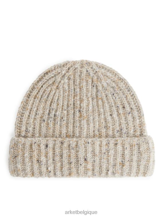 ARKET bonnet en laine neps enfants beige mélangé T46DR1661 accessoires