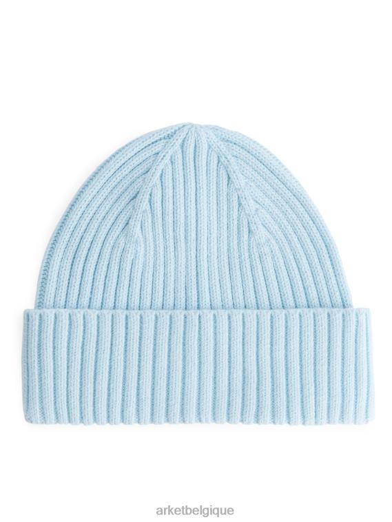 ARKET bonnet en maille côtelée enfants bleu clair T46DR1658 accessoires