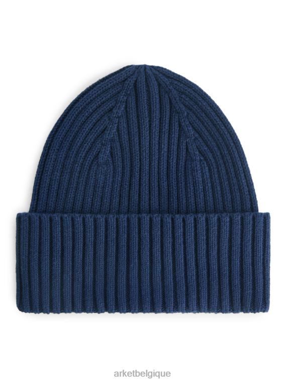 ARKET bonnet en maille côtelée enfants bleu foncé T46DR1662 accessoires