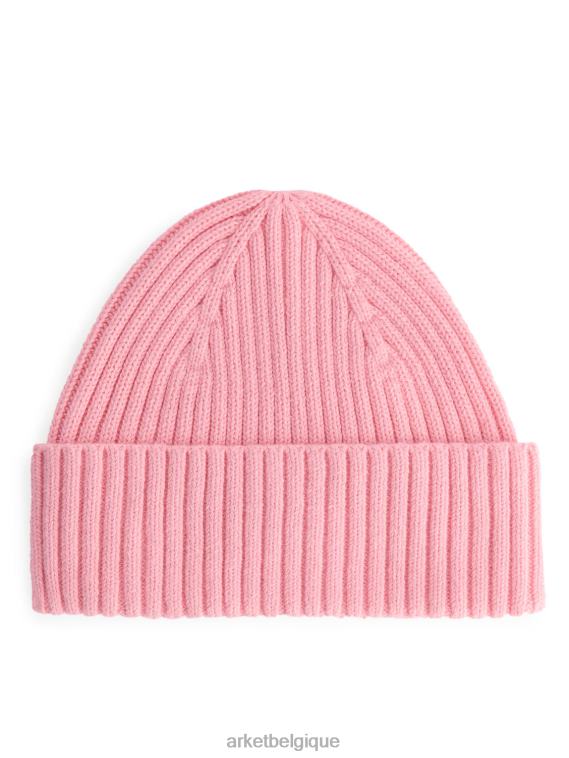 ARKET bonnet en maille côtelée enfants rose clair T46DR1657 accessoires
