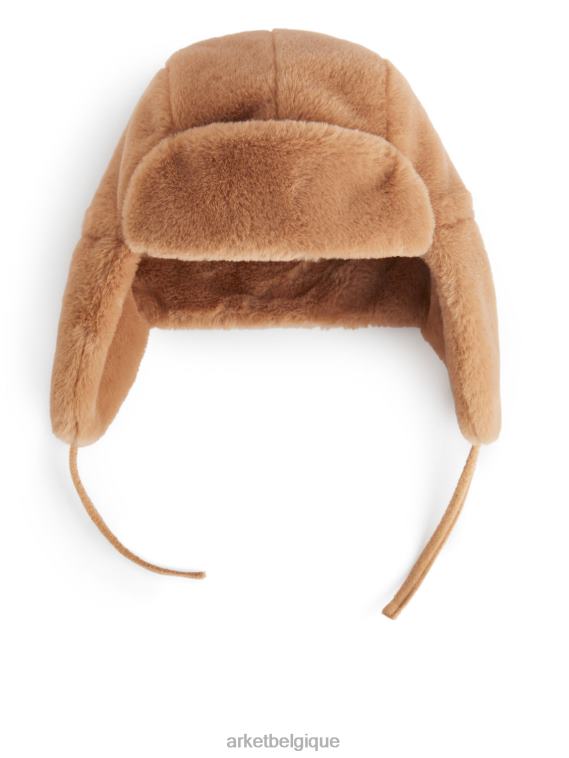 ARKET casquette doublée de poils enfants chameau T46DR1643 accessoires