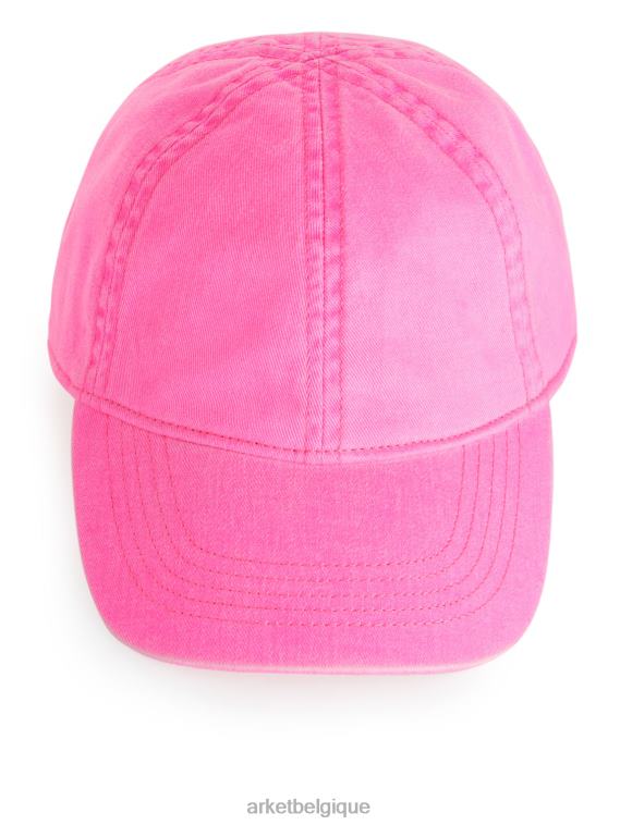 ARKET casquette en coton enfants rose néon T46DR1629 accessoires