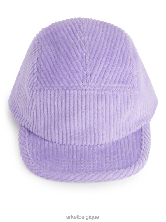 ARKET casquette en velours côtelé enfants lilas T46DR1632 accessoires