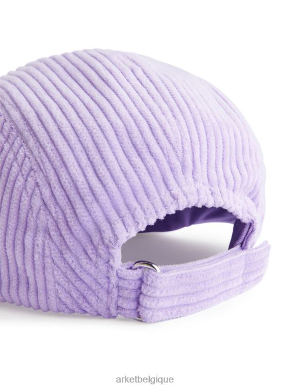 ARKET casquette en velours côtelé enfants lilas T46DR1632 accessoires