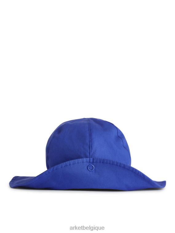 ARKET chapeau de soleil en popeline enfants bleu T46DR1775 accessoires
