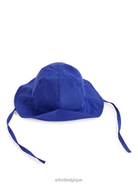 ARKET chapeau de soleil en popeline enfants bleu T46DR1775 accessoires