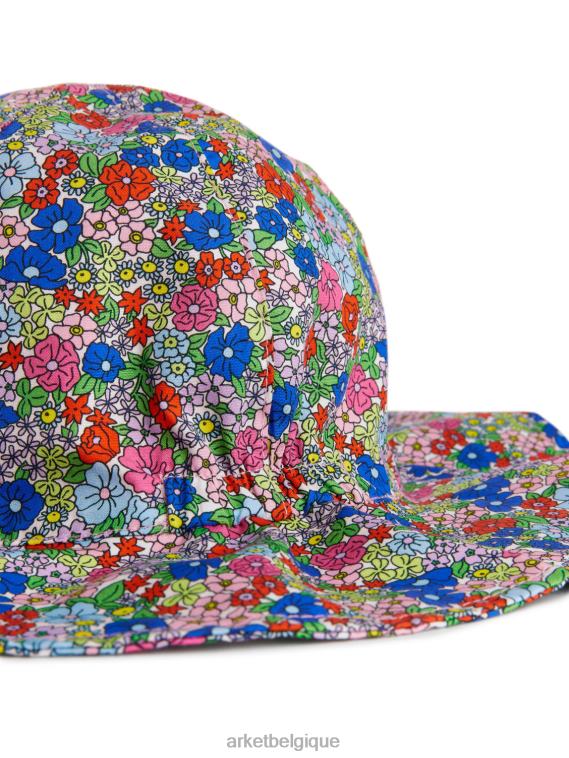 ARKET chapeau de soleil en popeline enfants multicolore/floral T46DR1638 accessoires
