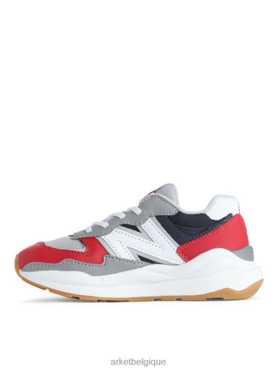 ARKET baskets new balance 5740 enfants rouge/blanc/gris/noir T46DR1415 chaussure