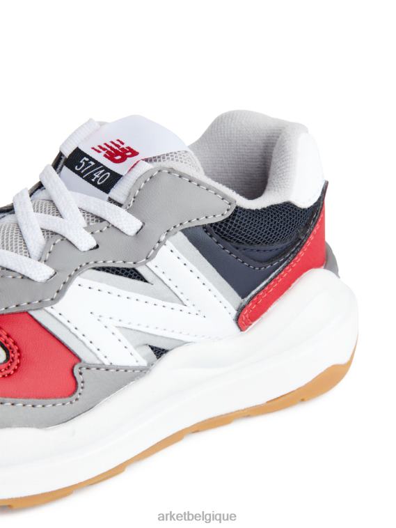 ARKET baskets new balance 5740 enfants rouge/blanc/gris/noir T46DR1415 chaussure
