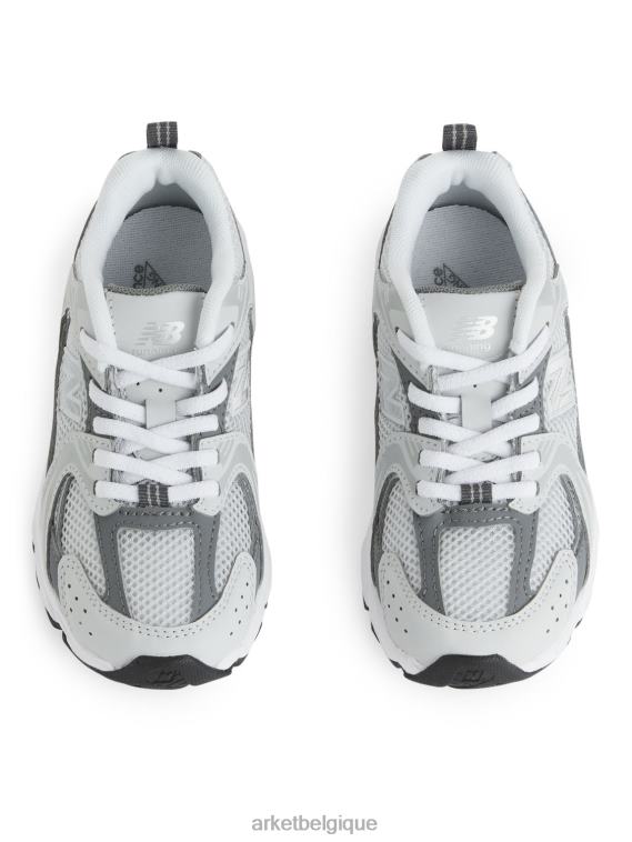 ARKET new balance 530 baskets pour jeunes enfants Blanc gris T46DR1408 chaussure