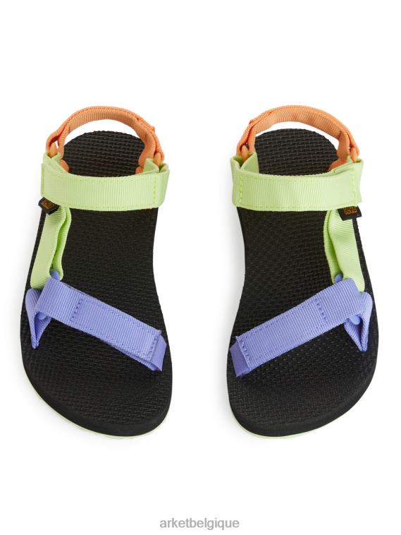 ARKET sandales junior universelles originales teva enfants noir/pastel T46DR1401 chaussure