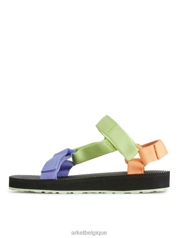 ARKET sandales junior universelles originales teva enfants noir/pastel T46DR1401 chaussure