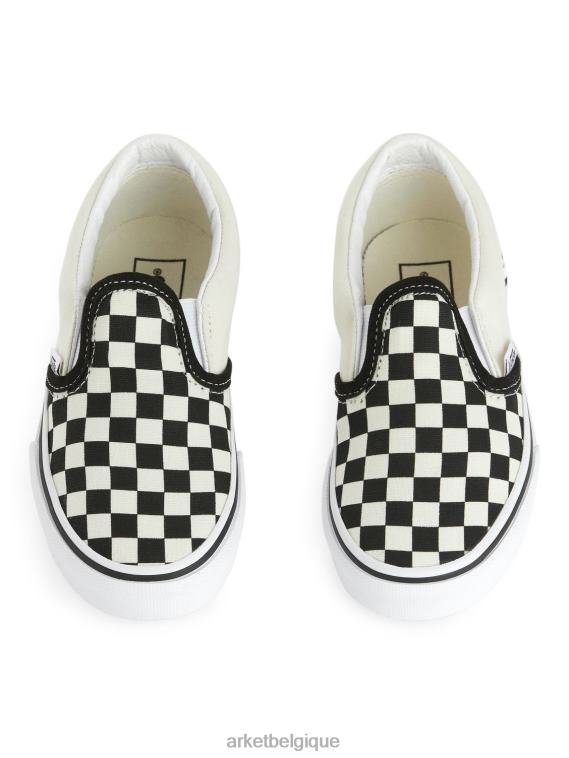 ARKET vans - baskets à enfiler classiques pour tout-petits enfants blanc noir T46DR1396 chaussure