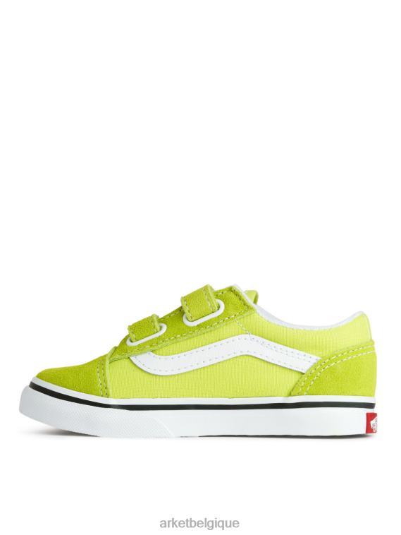 ARKET vans old skool - baskets à crochets et boucles pour tout-petits enfants vert clair T46DR1393 chaussure