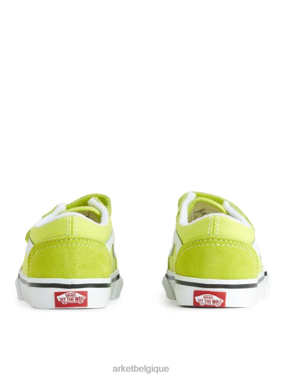 ARKET vans old skool - baskets à crochets et boucles pour tout-petits enfants vert clair T46DR1393 chaussure