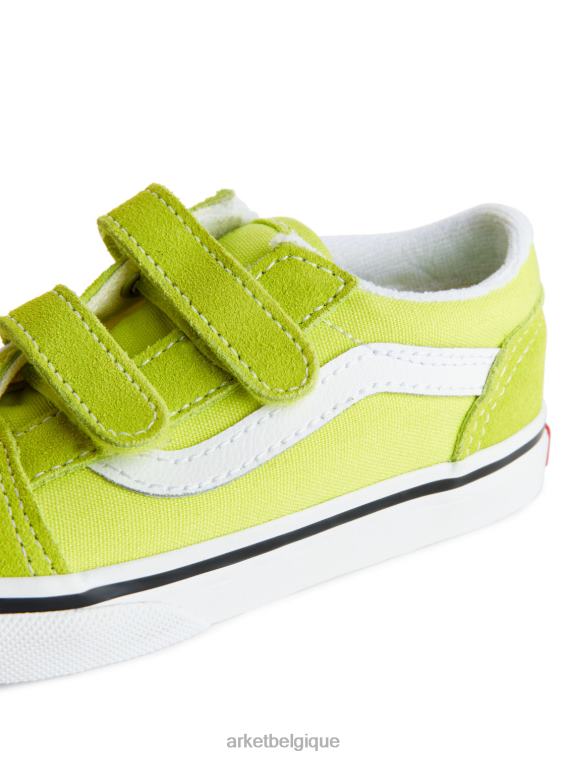 ARKET vans old skool - baskets à crochets et boucles pour tout-petits enfants vert clair T46DR1393 chaussure