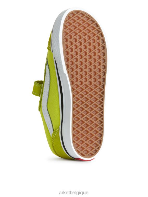 ARKET vans old skool - baskets à crochets et boucles pour tout-petits enfants vert clair T46DR1393 chaussure