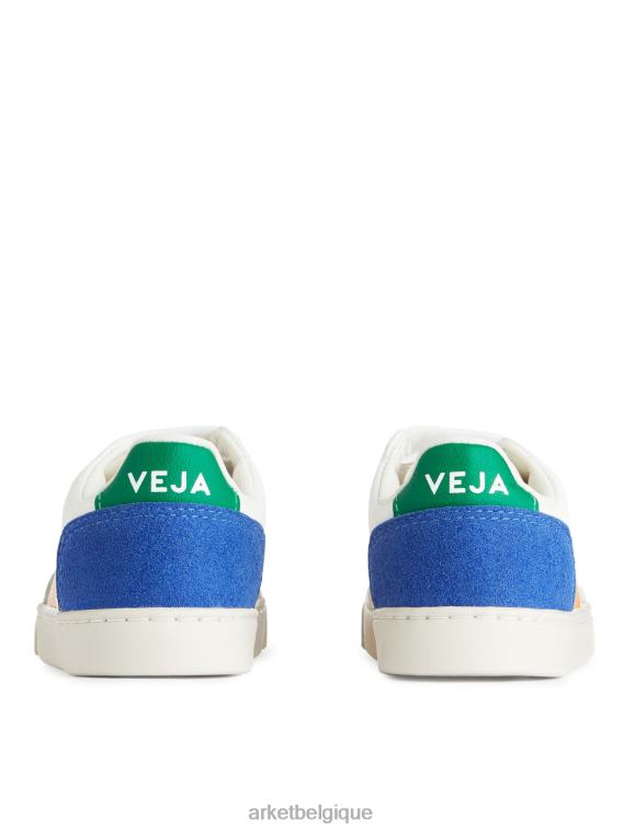 ARKET veja baskets v-12 enfant enfants blanc/jaune/bleu T46DR1410 chaussure