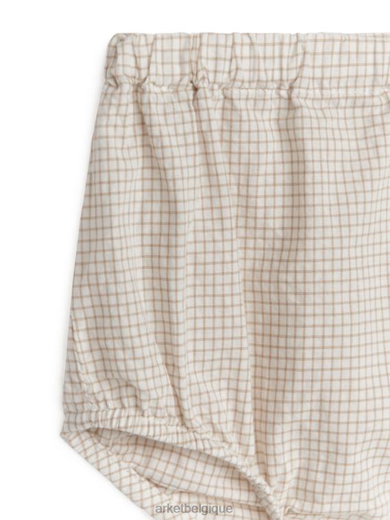 ARKET bloomer en seersucker enfants beige/carreaux T46DR1703 vêtements