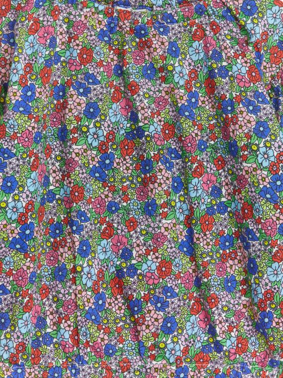 ARKET blouse à manches ballon enfants bleu/fleuri T46DR1731 vêtements