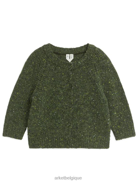 ARKET cardigan en laine neps enfants vert/neps T46DR1763 vêtements