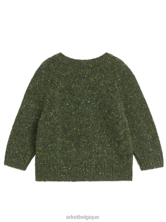 ARKET cardigan en laine neps enfants vert/neps T46DR1763 vêtements