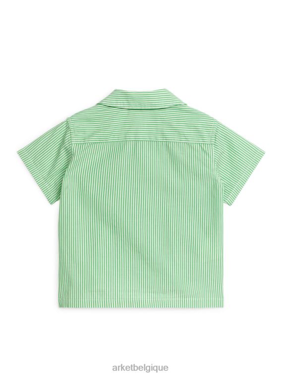 ARKET chemise de villégiature pour bébé enfants vert blanc T46DR1710 vêtements