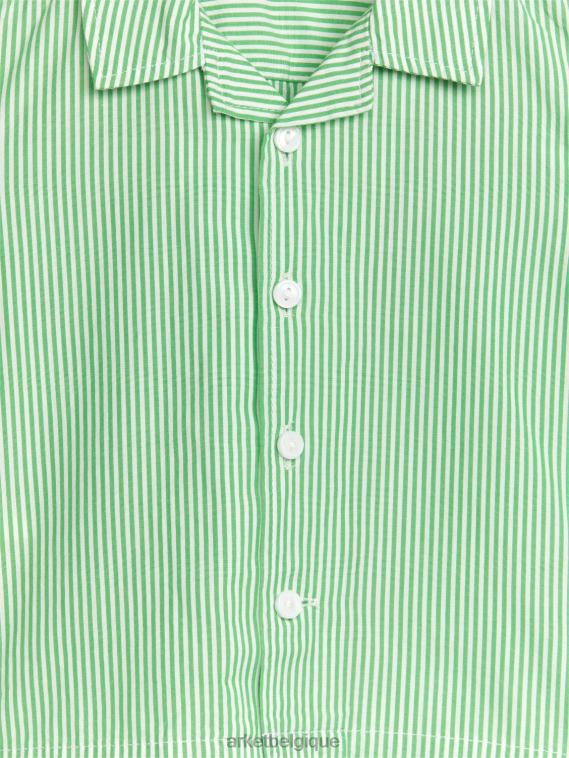 ARKET chemise de villégiature pour bébé enfants vert blanc T46DR1710 vêtements
