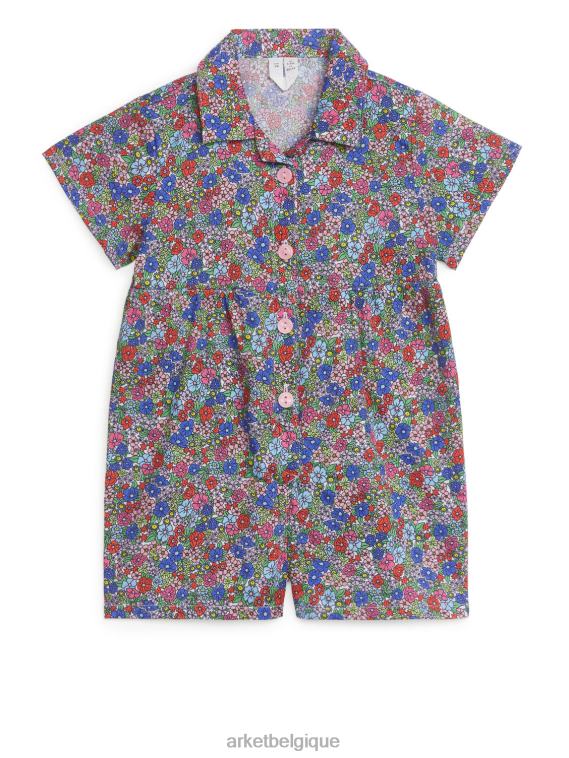 ARKET combinaison courte en coton enfants multicolore/floral T46DR1733 vêtements