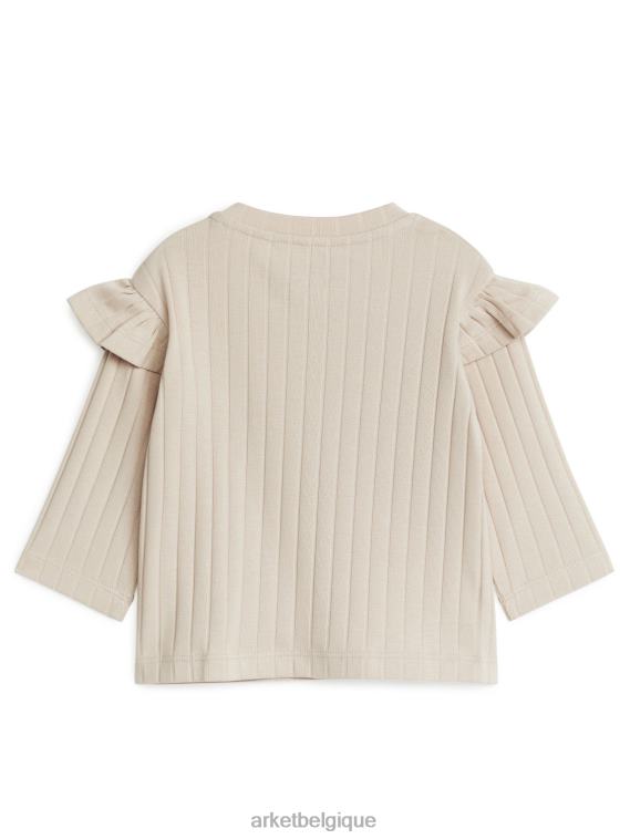 ARKET haut en jersey à volants enfants beige T46DR1761 vêtements