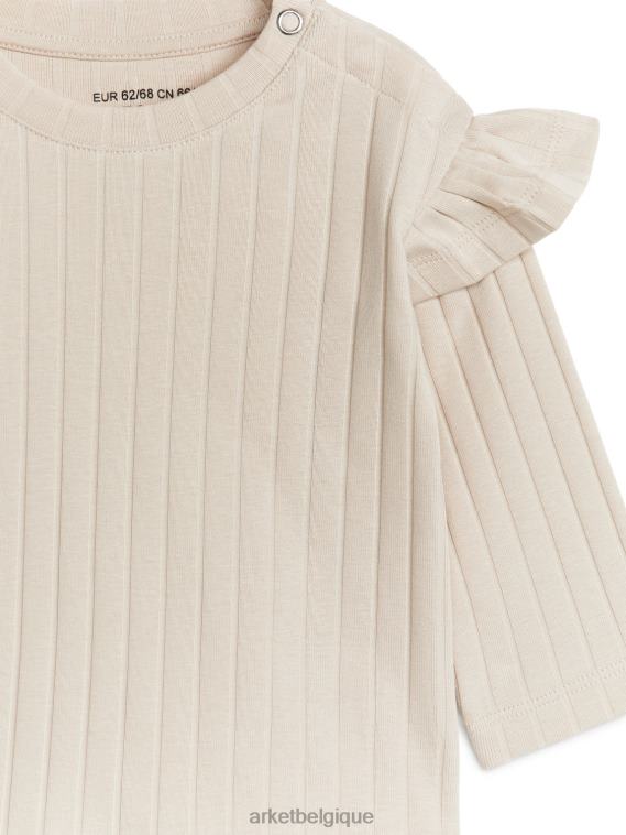 ARKET haut en jersey à volants enfants beige T46DR1761 vêtements