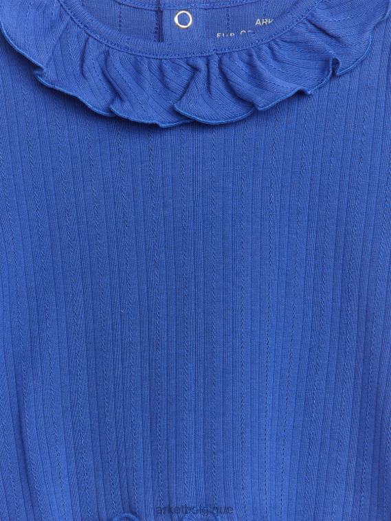 ARKET haut en pointelle enfants bleu T46DR1722 vêtements