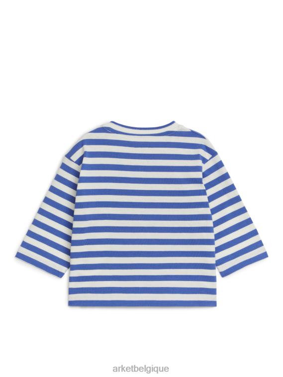 ARKET haut à manches longues enfants blanc cassé/bleu T46DR1746 vêtements