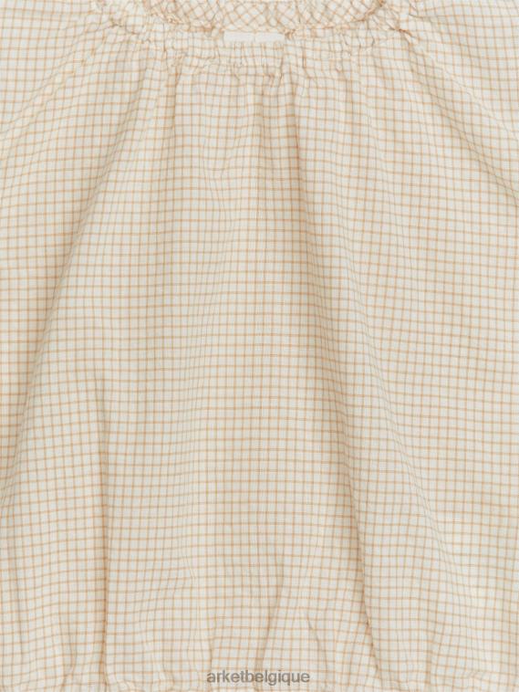ARKET haut sans manches en seersucker enfants beige/à carreaux T46DR1702 vêtements