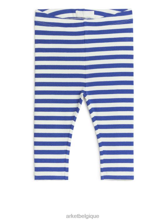 ARKET legging côtelé enfants blanc cassé/bleu vif T46DR1747 vêtements