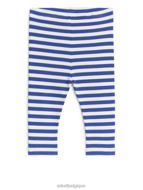 ARKET legging côtelé enfants blanc cassé/bleu vif T46DR1747 vêtements