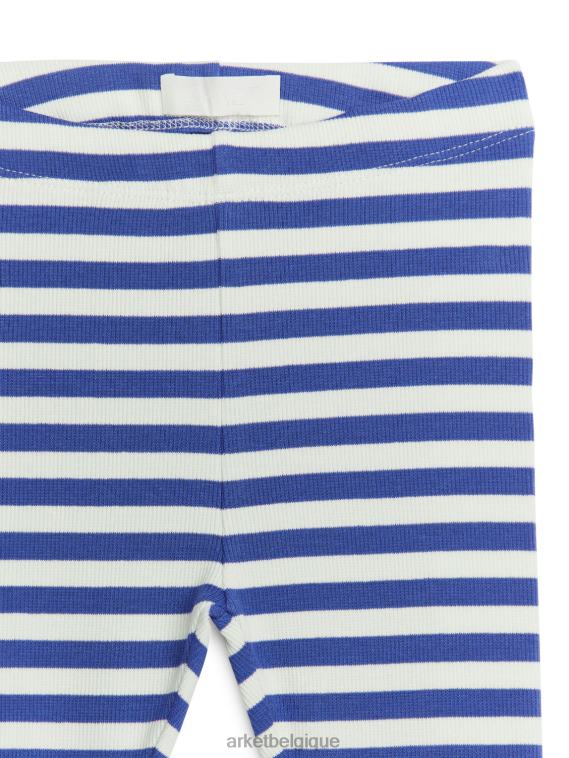 ARKET legging côtelé enfants blanc cassé/bleu vif T46DR1747 vêtements