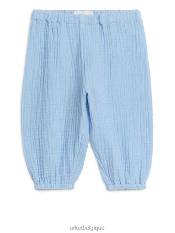 ARKET pantalon en mousseline de coton enfants bleu T46DR1719 vêtements