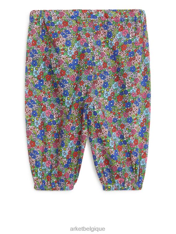 ARKET pantalon imprimé enfants bleu/fleuri T46DR1732 vêtements