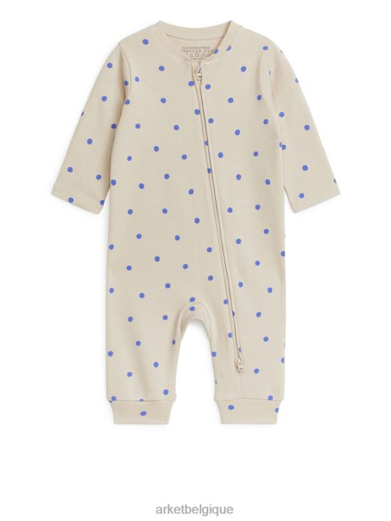 ARKET pyjama tout-en-un enfants beige/bleu clair T46DR1754 vêtements