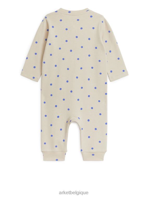 ARKET pyjama tout-en-un enfants beige/bleu clair T46DR1754 vêtements