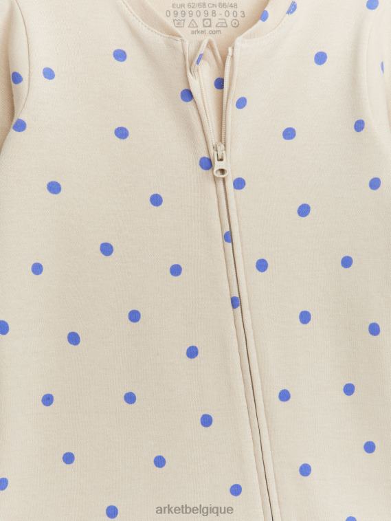 ARKET pyjama tout-en-un enfants beige/bleu clair T46DR1754 vêtements