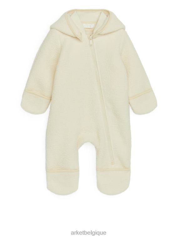ARKET salopette à capuche enfants blanc cassé T46DR1756 vêtements
